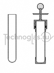 Испытательная пробирка с ободком, ASTM D 130