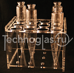 Пробирка центрифужная, конусовидная, 100 мл, размер 36 x 200 мм, ASTM D 96
