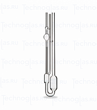 Вискозиметр Ubbelohde, размер 0С, с заводским сертификатом о калибровке (Technoglas)